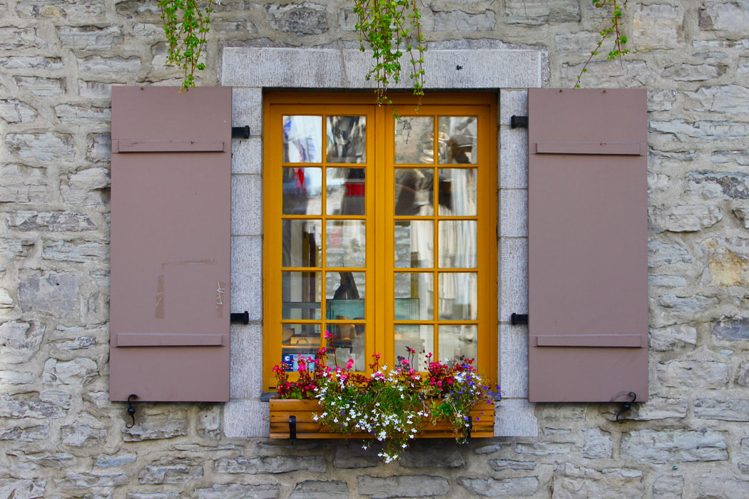 Window with flower box, Old Quebec